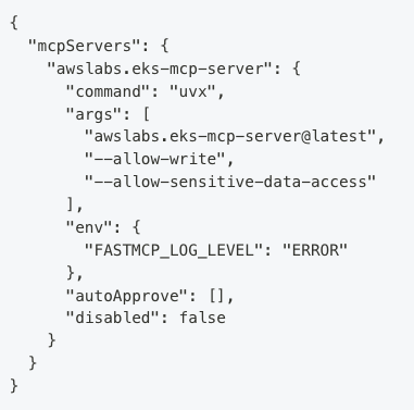 EKS MCP Configuration